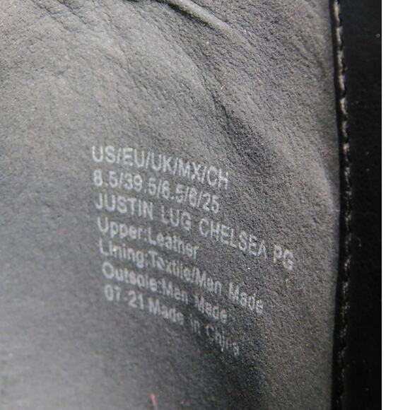 Kenneth Cole Women's Black Justin Lug Sole Chelsea Ankle Boots Size 8.5 - Picture 9 of 12